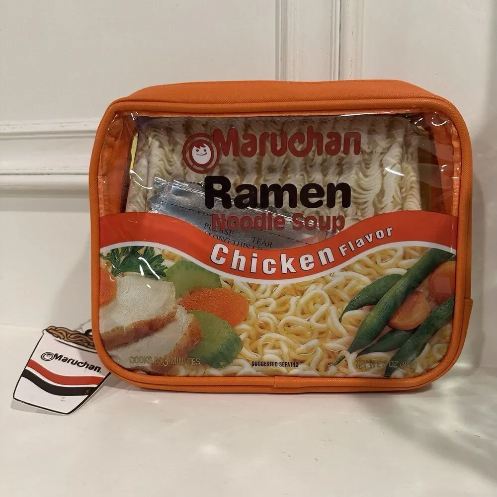 Maruchan Ramen Chicken Flavor Cosmetic Makeup Travel Bag Set